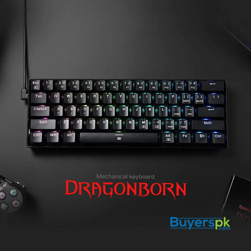Redragon K630 Dragonborn 60% Wired Rgb Gaming Keyboard Black - Price in Pakistan Redragon K630 Dragonborn 60% Wired Rgb Gaming Keyboard Black - Price in Pakistan